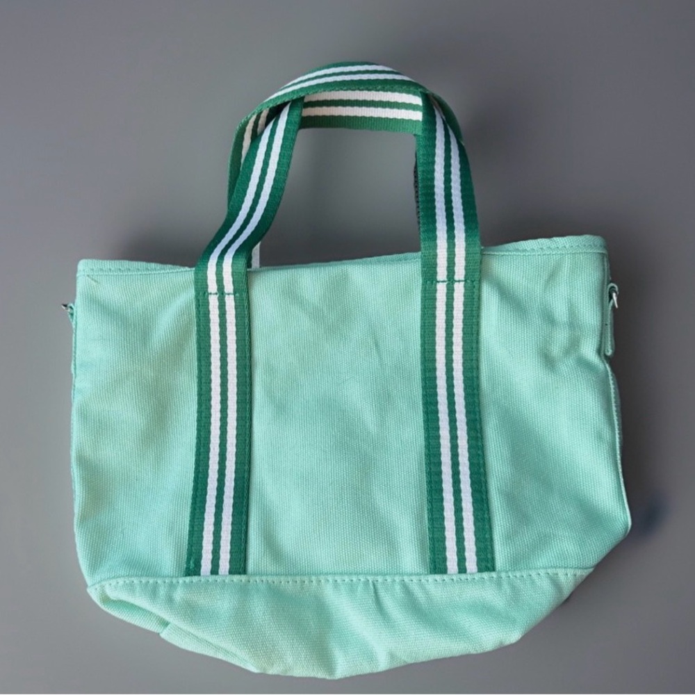 Starbucks Mint Green Canvas Tote Bag Limited Edition Hit the Road - Picture 3 of 4